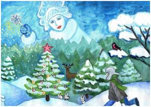 Раскраска на тему зима для детей 5 6 лет #10 #412599