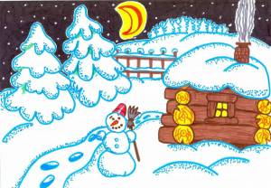 Раскраска на тему зима для детей 5 6 лет #19 #412608