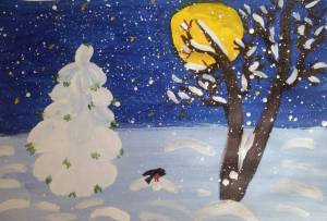 Раскраска на тему зима для детей 6 лет #9 #412637