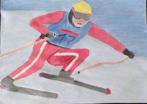 Раскраска на тему зимние виды спорта #15 #412682
