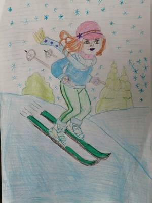 Раскраска на тему зимние виды спорта #33 #412700