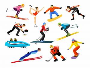 Раскраска на тему зимние виды спорта #36 #412703