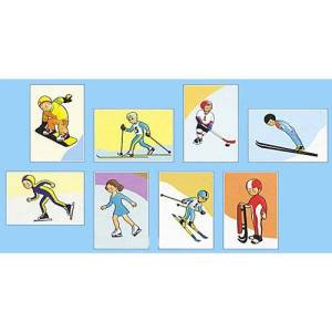 Раскраска на тему зимние виды спорта в подготовительной группе #3 #412709