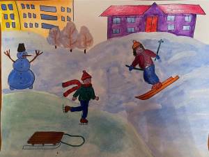 Раскраска на тему зимние забавы 3 4 лет #10 #412754