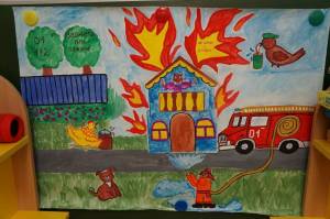 Раскраска на тему пожарная безопасность в садик для детей #14 #413351