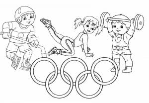 Раскраска на тему спорт для детей #33 #413745