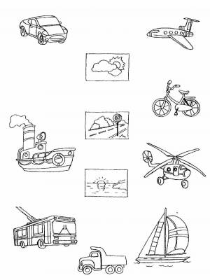 Раскраска на тему транспорт для детей 5 6 лет #25 #413892