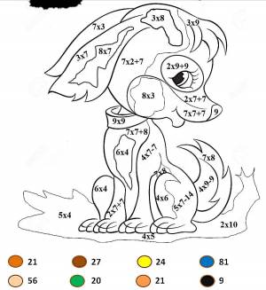 Раскраска на умножение и деление 2 класс #14 #414148