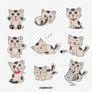 Раскраска наклейки котики #5 #415416
