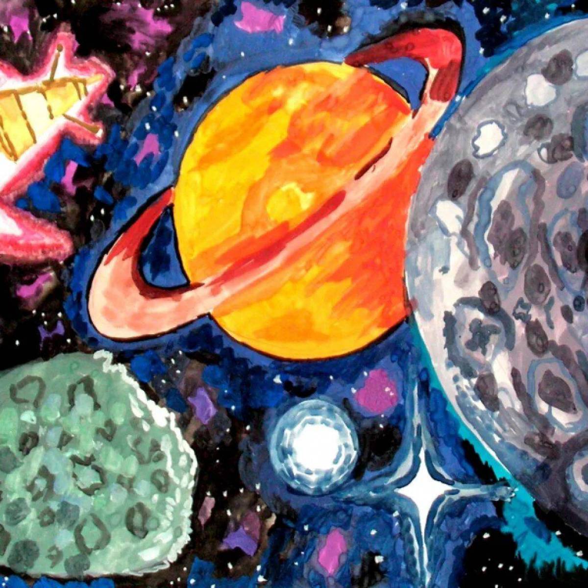 Удивительный космос рисунок. Рисунок на тему космос. Рисунок на космическую тему. Рисование космос. Рисование для детей космос.