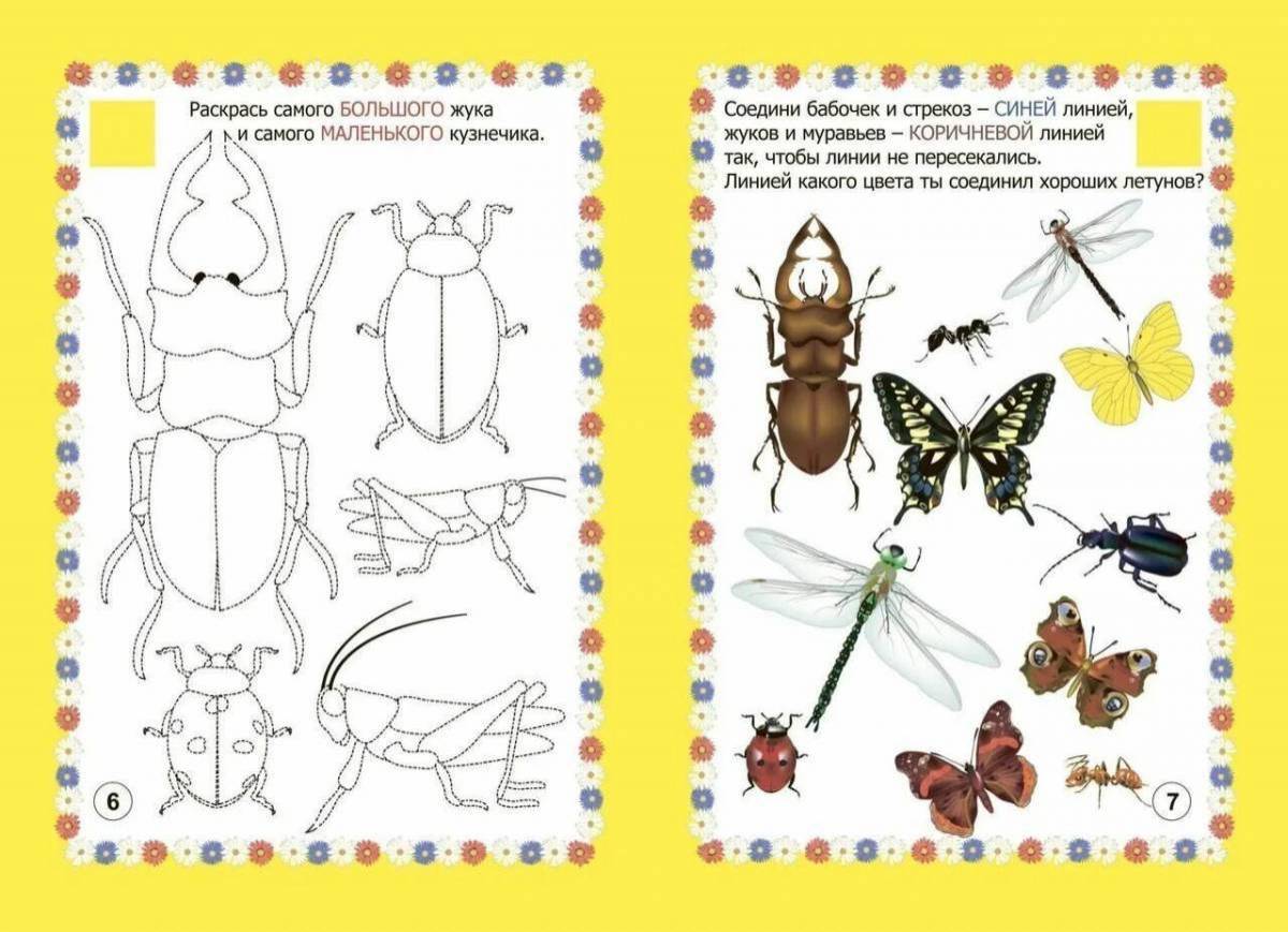Картинки про насекомых для детей 6 7 лет
