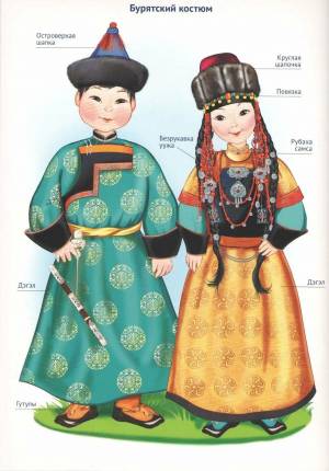 Раскраска народные костюмы россии народов #3 #416015