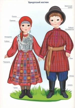 Раскраска народные костюмы россии народов #6 #416018