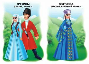 Раскраска народные костюмы россии народов #8 #416020