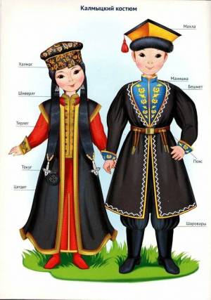 Раскраска народные костюмы россии народов #24 #416036
