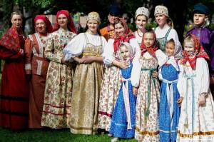 Раскраска народные костюмы россии народов #31 #416043