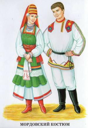 Раскраска народные костюмы россии народов #36 #416048