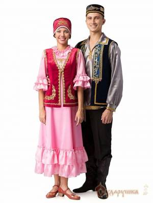 Раскраска народный костюм татарский #4 #416244