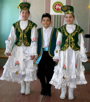 Раскраска народный костюм татарский #5 #416245