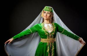 Раскраска народный костюм татарский #16 #416256