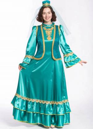 Раскраска народный костюм татарский #19 #416259