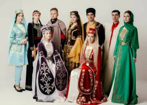 Раскраска народный костюм татарский #25 #416265