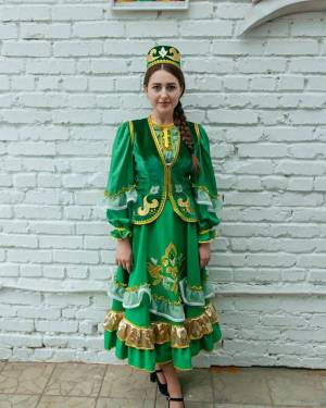Раскраска народный костюм татарский #30 #416270