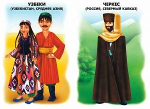 Раскраска народы россии для детей с названиями #13 #416366