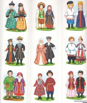 Раскраска народы россии для детей с названиями #19 #416372
