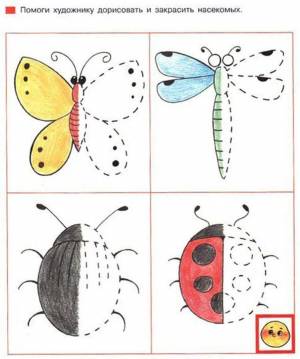 Раскраска насекомые для детей 4 5 лет #30 #416902