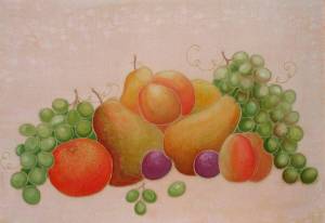 Раскраска натюрморт из овощей и фруктов для детей #4 #417197