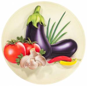 Раскраска натюрморт из овощей и фруктов для детей #14 #417207
