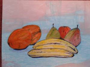 Раскраска натюрморт из овощей и фруктов для детей #19 #417212