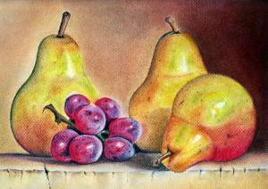 Раскраска натюрморт из овощей и фруктов для детей #27 #417220
