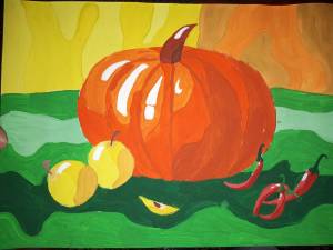 Раскраска натюрморт из овощей и фруктов для детей #29 #417222