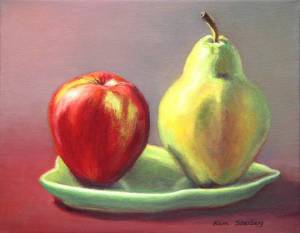 Раскраска натюрморт кружка яблоко груша #21 #417251