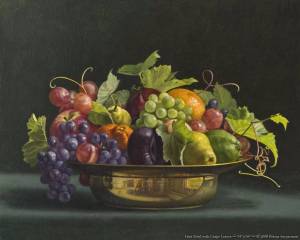 Раскраска натюрморт с фруктами и вазой #8 #417316