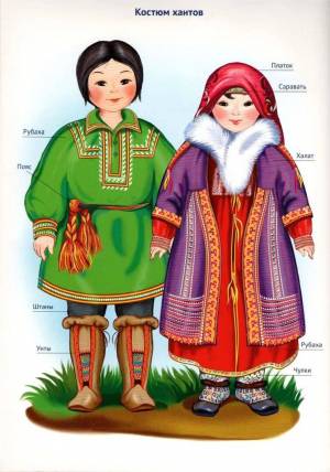 Раскраска национальные костюмы россии народов #23 #417711