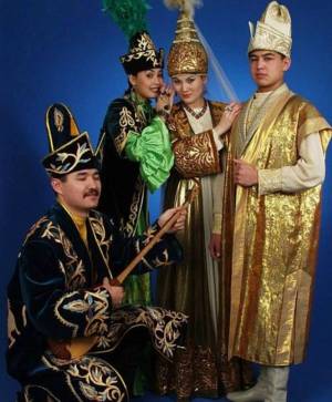 Раскраска национальный костюм казахский #3 #417719