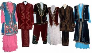 Раскраска национальный костюм казахский #14 #417730