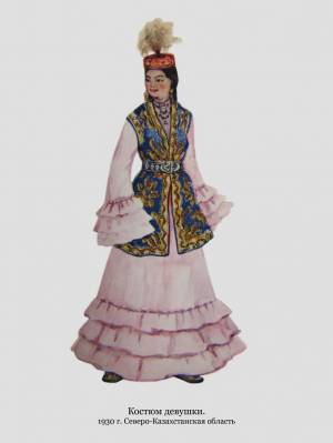 Раскраска национальный костюм казахский #15 #417731
