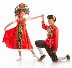 Раскраска национальный костюм русский для детей #21 #417776