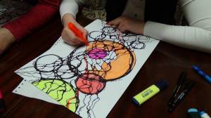Раскраска нейрографика для детей #35 #418443