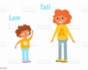 Раскраска низкий высокий #7 #418904