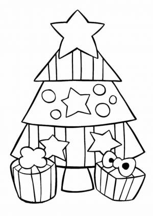 Раскраска новогодние для детей 5 лет #3 #419663