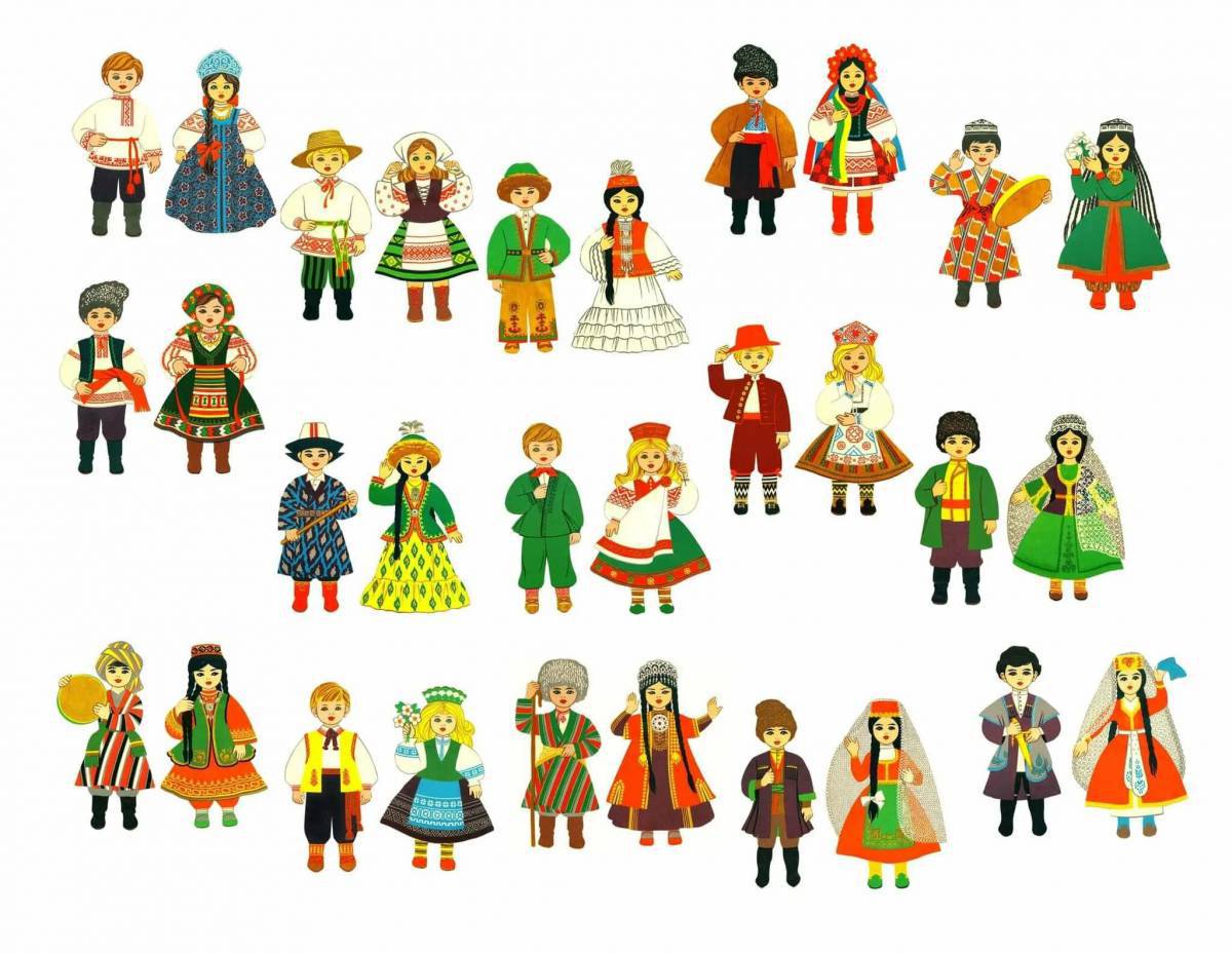 Народы россии для детей с названиями #15
