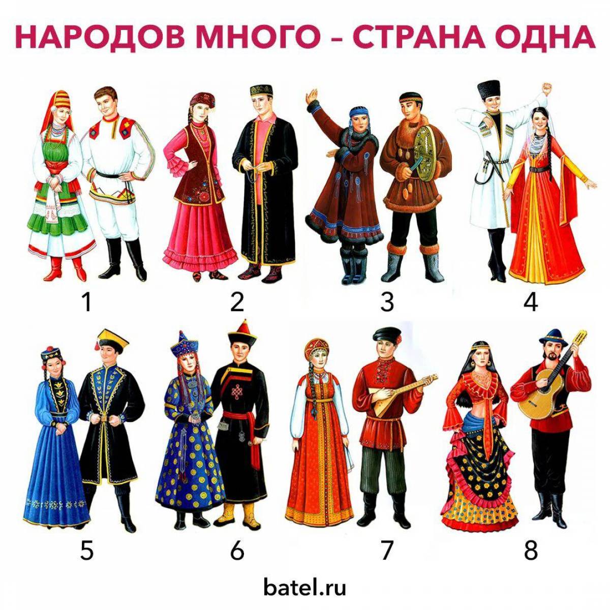 Народы россии для детей с названиями #21