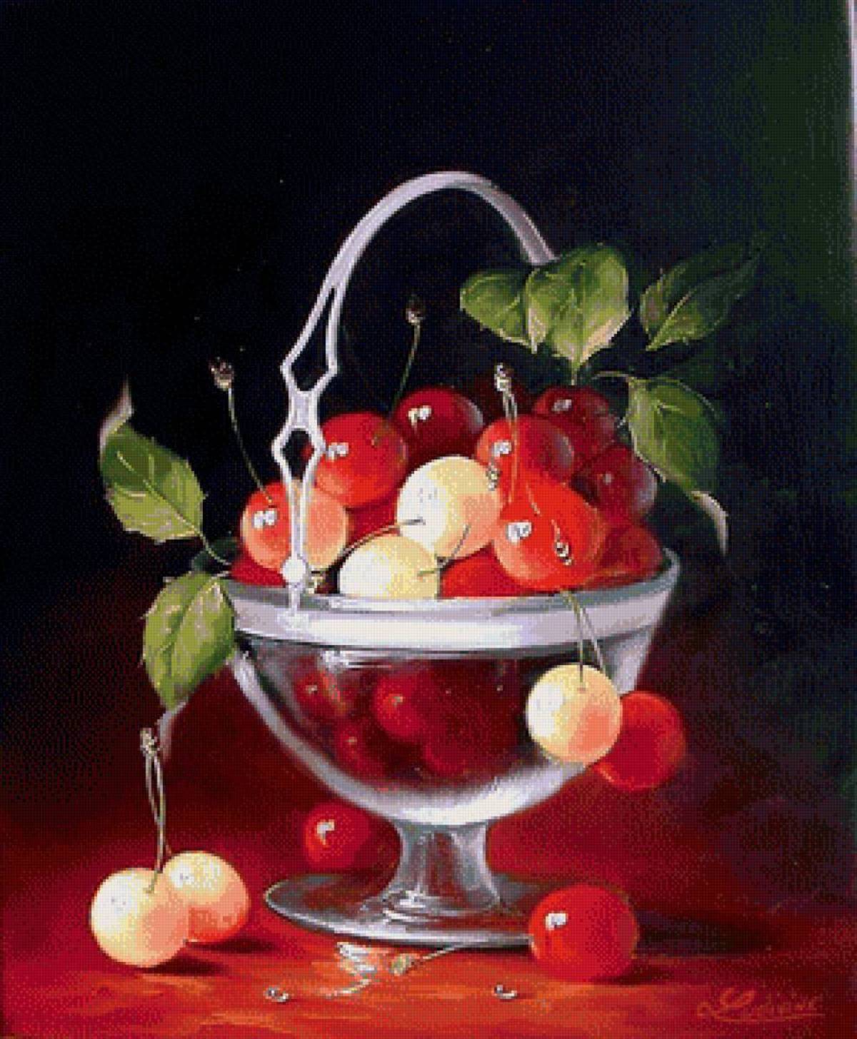 Натюрморт с фруктами и вазой #29