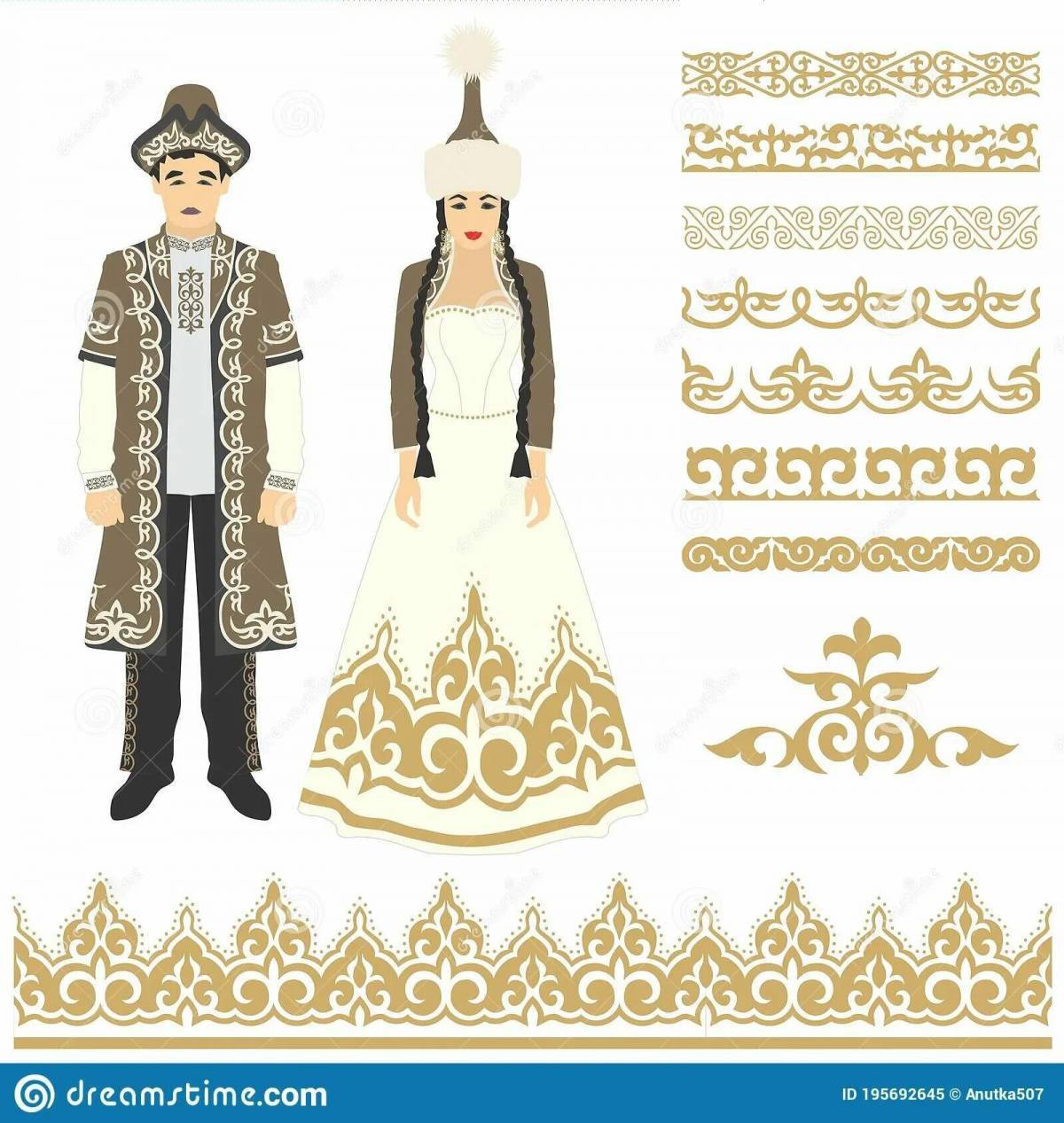 Национальный костюм казахский #22