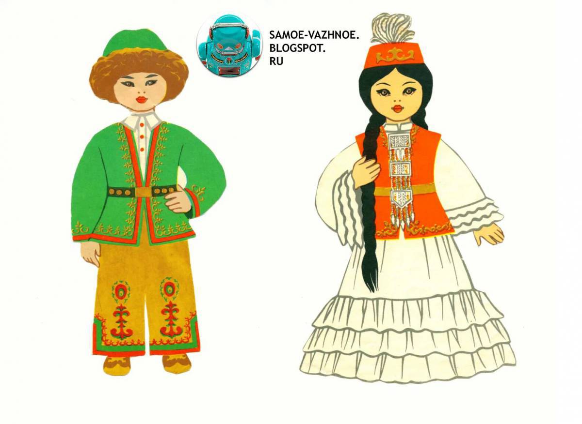 Национальный костюм казахский #36